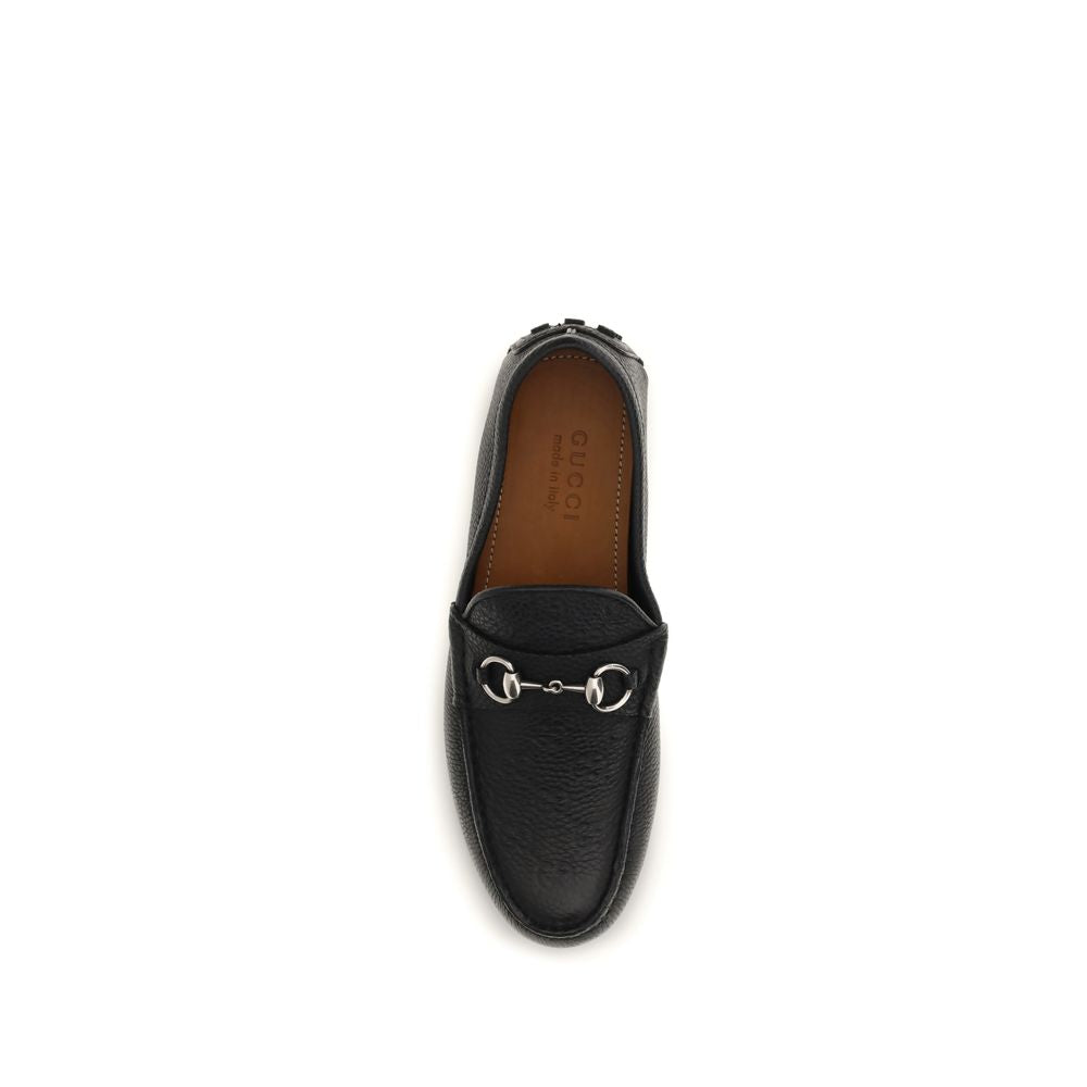 Gucci Black 'Slip-On' Loafers schwarz