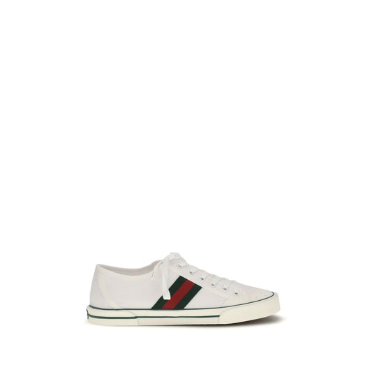 Gucci White Cotton Low Top Sneakers Curated Luxury Accessories by Orvyn