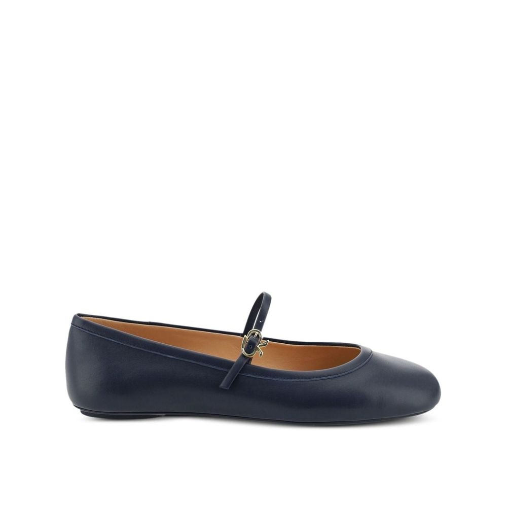 Gianvito Rossi Blue Fabric Ballet Flats Curated Luxury Accessories by Orvyn