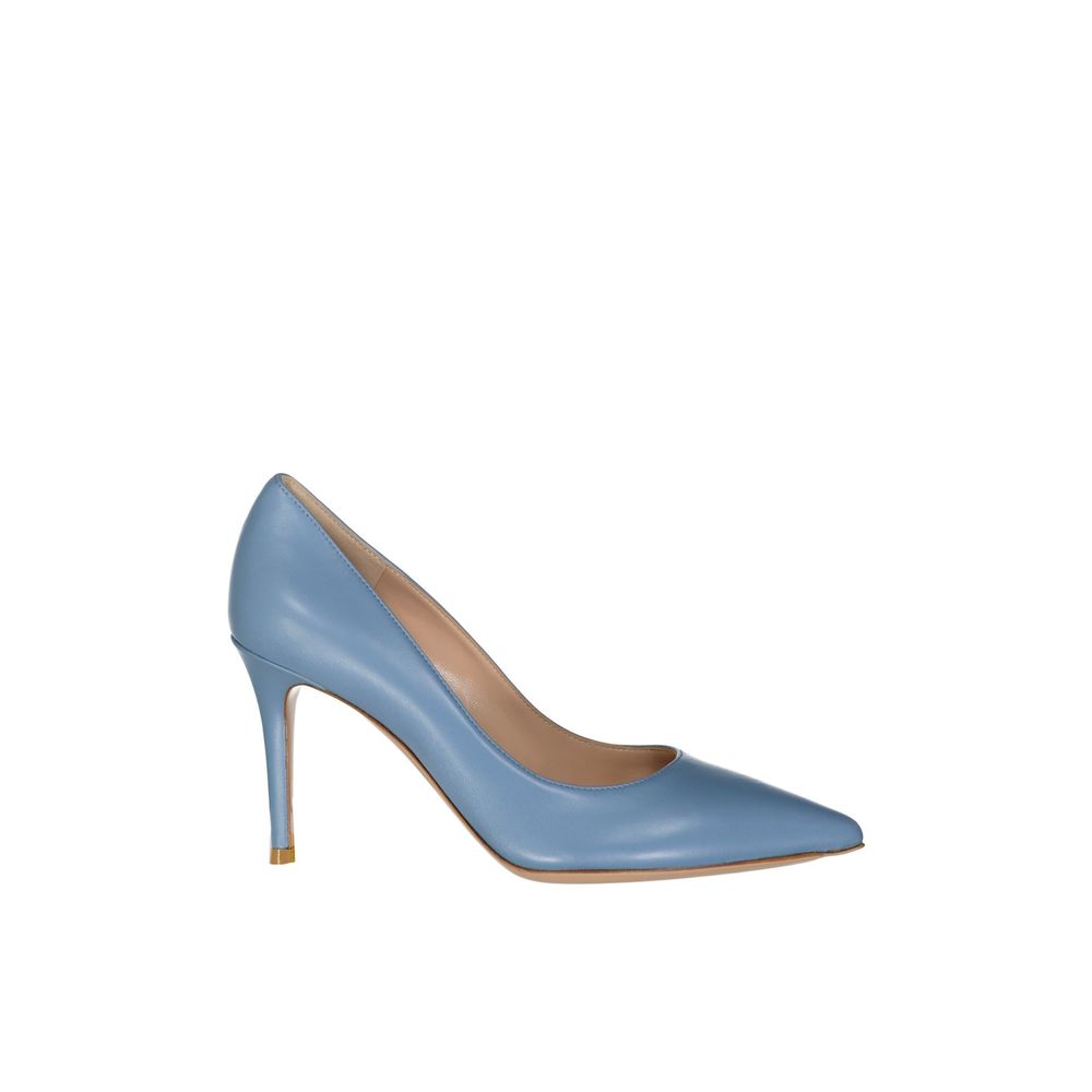 Gianvito Rossi Blue Leather Pumps Curated Luxury Accessories by Orvyn