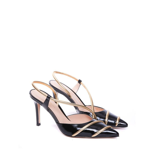 Gianvito Rossi Black Lamb Leather High Heel Pumps Curated Luxury Accessories by Orvyn