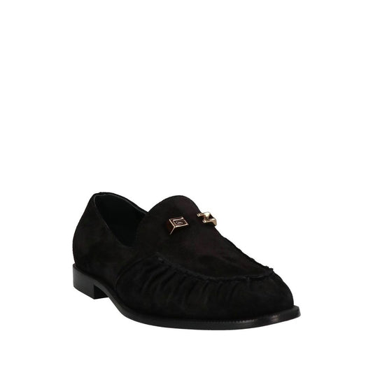 Giuseppe Zanotti Black Calfskin Slip-On Loafers Curated Luxury Accessories by Orvyn