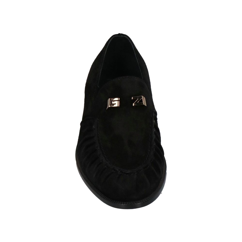 Giuseppe Zanotti Black Calfskin Slip-On Loafers Curated Luxury Accessories by Orvyn