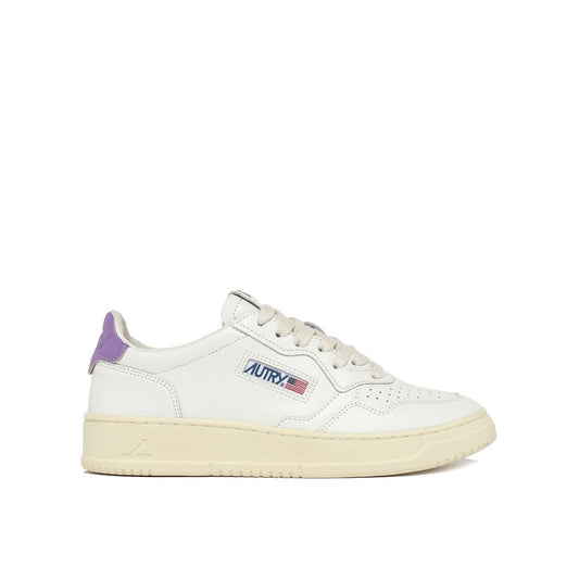 Autry White Leather Low Top Sneakers Curated Luxury Accessories by Orvyn