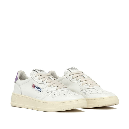 Autry White Leather Low Top Sneakers Curated Luxury Accessories by Orvyn