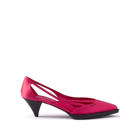 Prada Multicolor Silk Mid Heel Pumps Curated Luxury Accessories by Orvyn