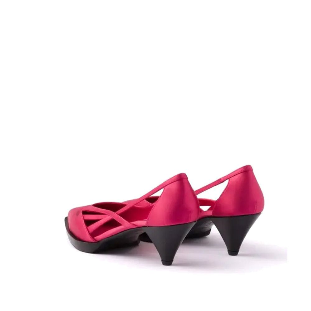 Prada Multicolor Silk Mid Heel Pumps Curated Luxury Accessories by Orvyn