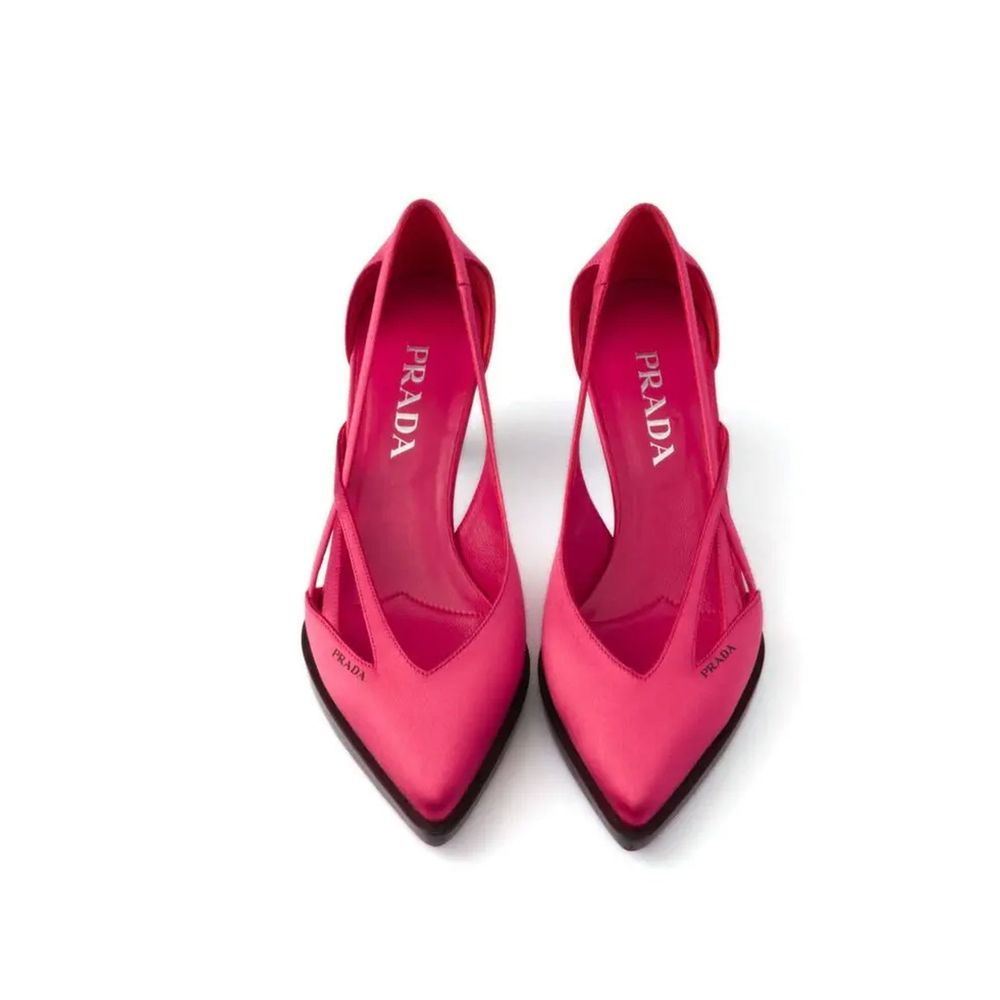 Prada Multicolor Silk Mid Heel Pumps Curated Luxury Accessories by Orvyn