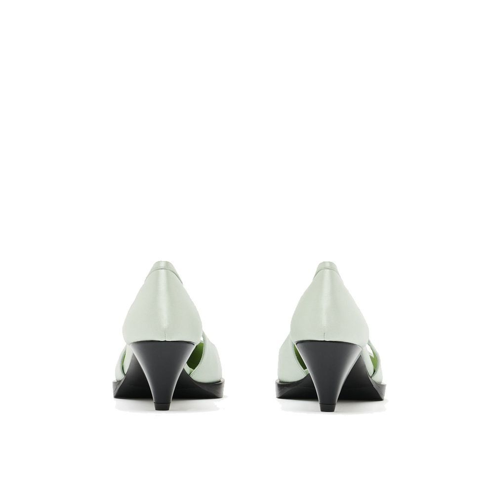 Prada Bicolor Silk Mid Heel Pumps Curated Luxury Accessories by Orvyn