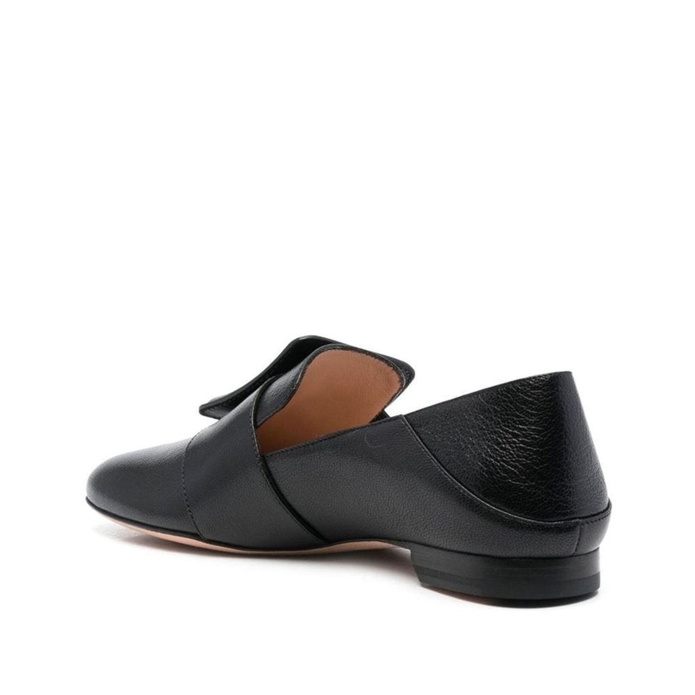 Bally Black Calfskin Slip-On Loafers Curated Luxury Accessories by Orvyn
