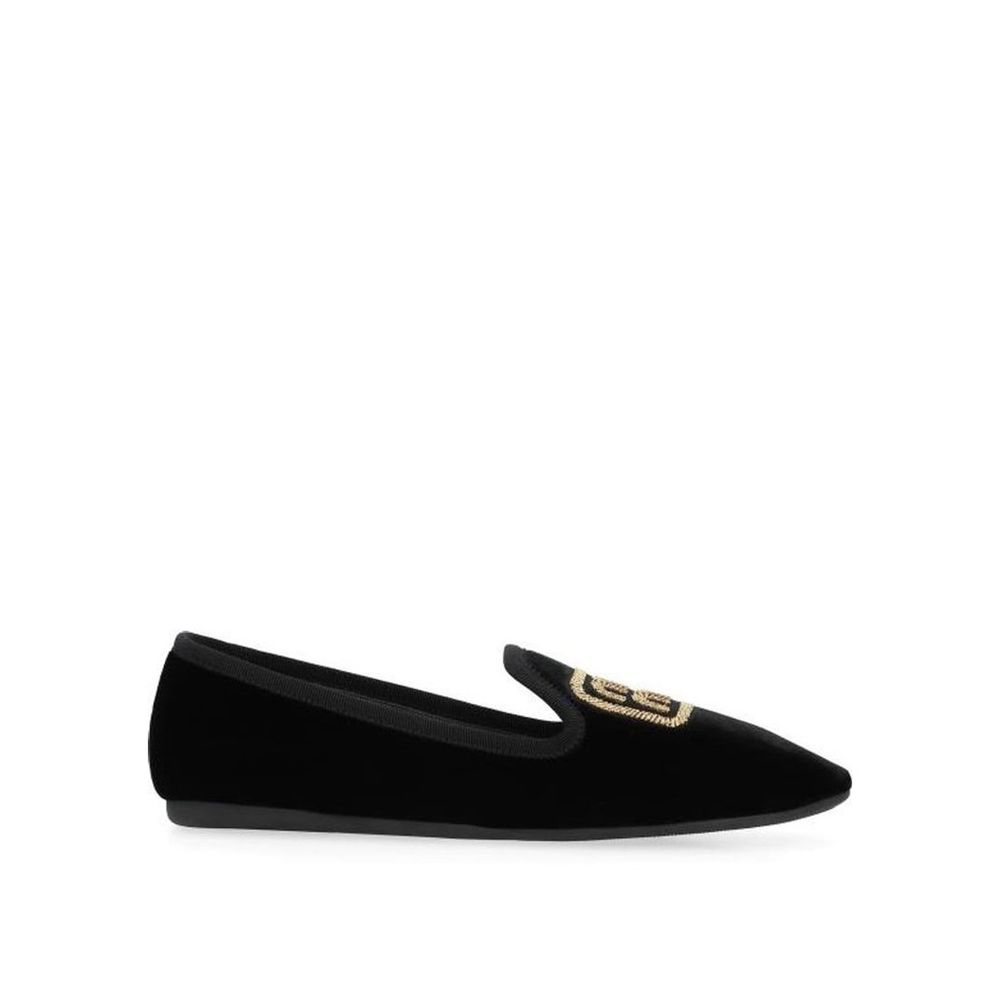 Miu Miu Black Fabric Flats Curated Luxury Accessories by Orvyn