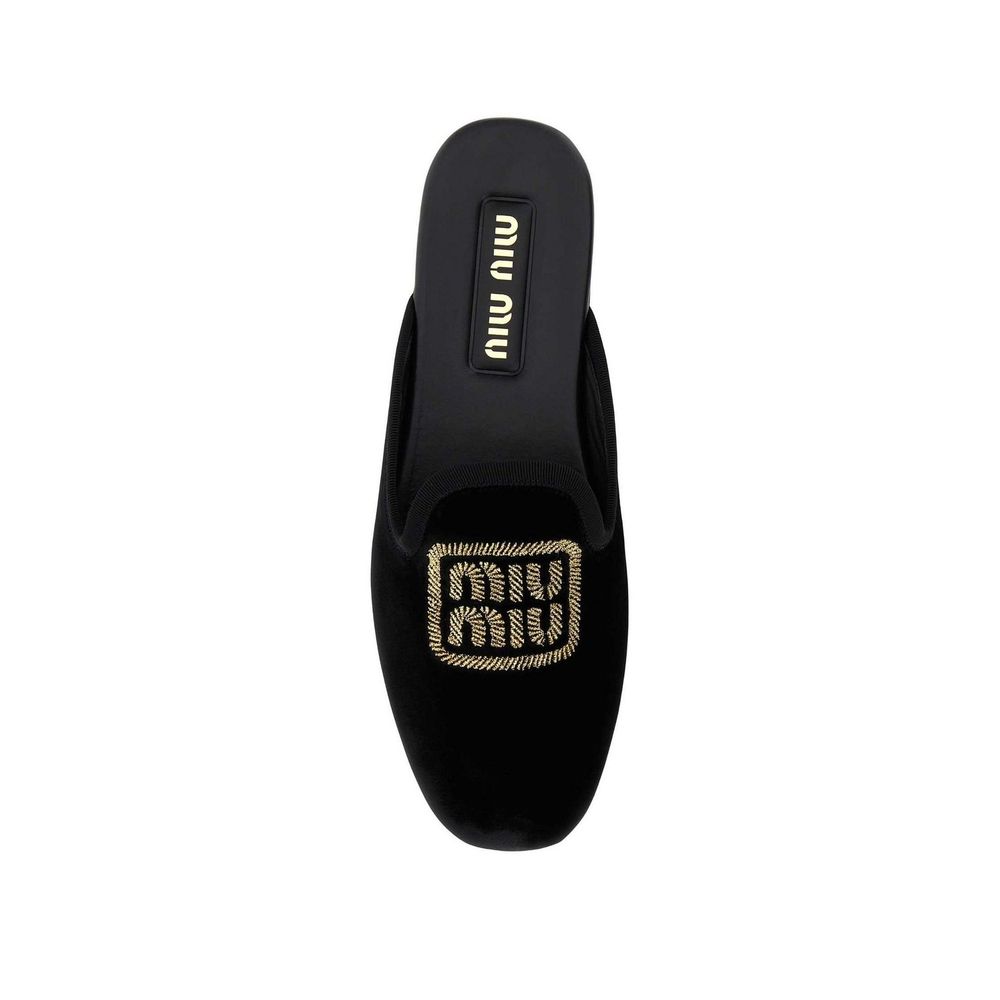 Miu Miu Black Calfskin Mules Curated Luxury Accessories by Orvyn
