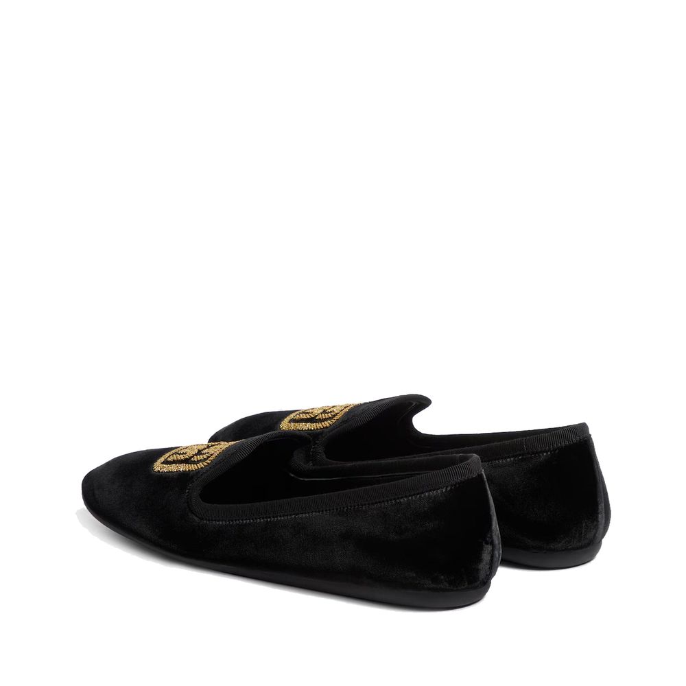 Miu Miu Black Fabric Flats Curated Luxury Accessories by Orvyn
