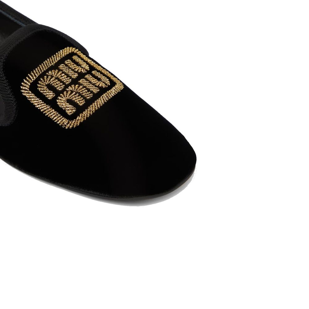 Miu Miu Black Fabric Flats Curated Luxury Accessories by Orvyn