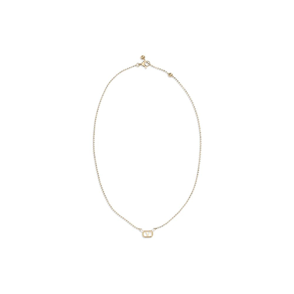 Valentino Garavani Gold Brass Necklace Curated Luxury Accessories by Orvyn