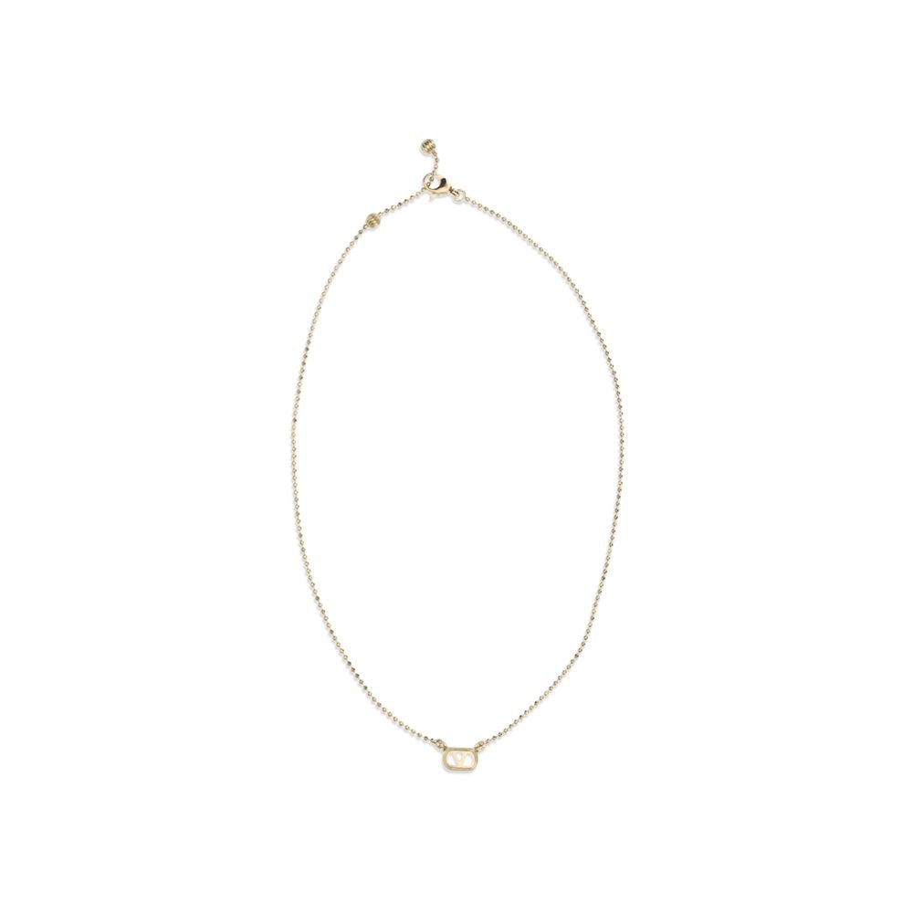 Valentino Garavani Gold Brass Necklace Curated Luxury Accessories by Orvyn