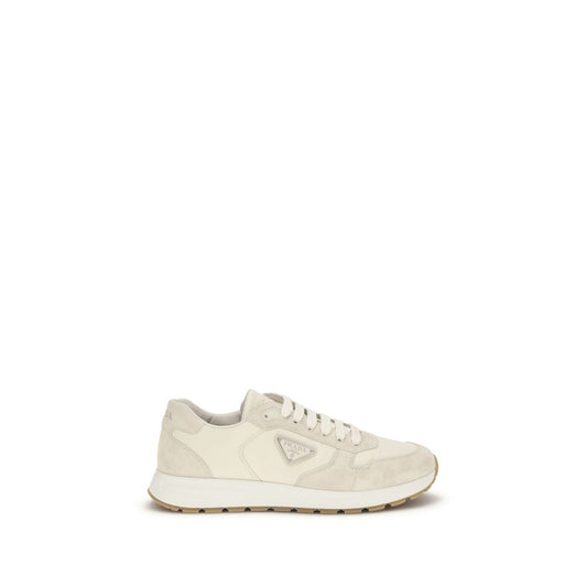Prada Beige Nylon Low Top Sneakers Curated Luxury Accessories by Orvyn