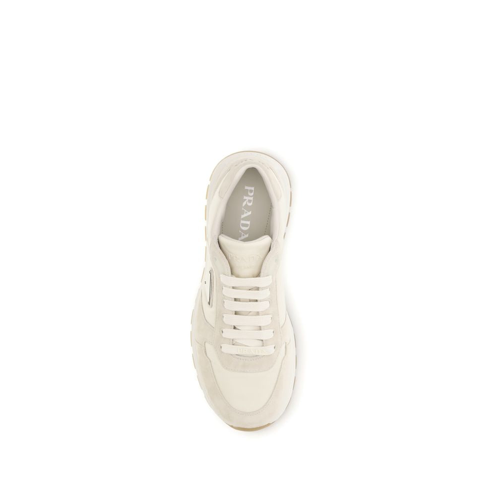 Prada Beige Nylon Low Top Sneakers Curated Luxury Accessories by Orvyn