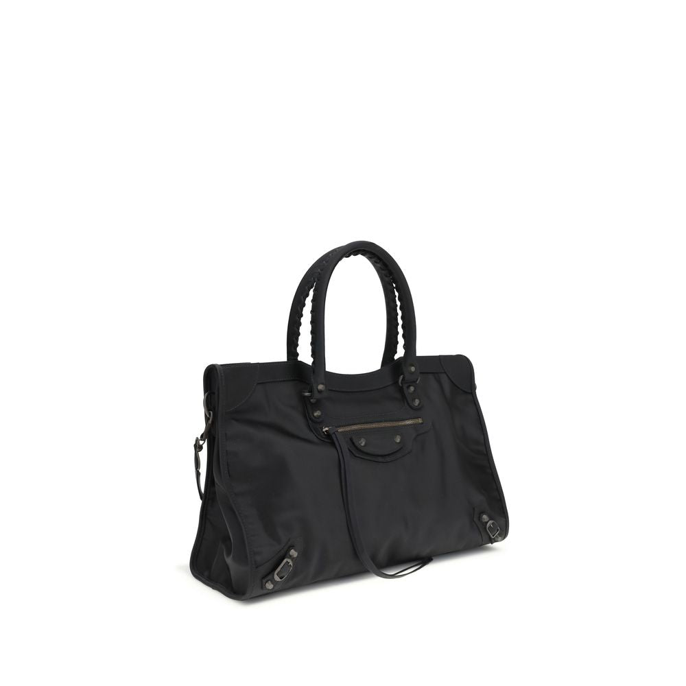 Balenciaga Black Polyamide Handbag Curated Luxury Accessories by Orvyn