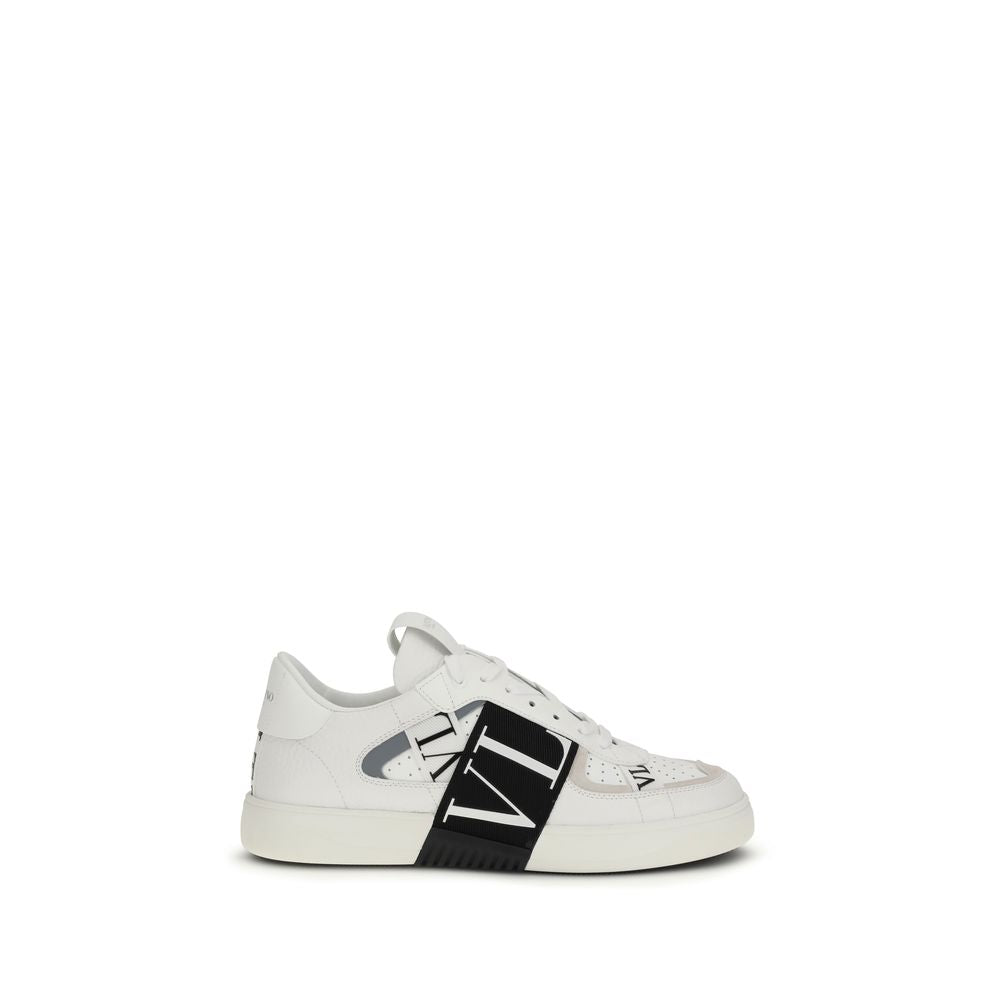 Valentino Garavani White Calf Leather Bos Taurus Low Top Sneakers Curated Luxury Accessories by Orvyn