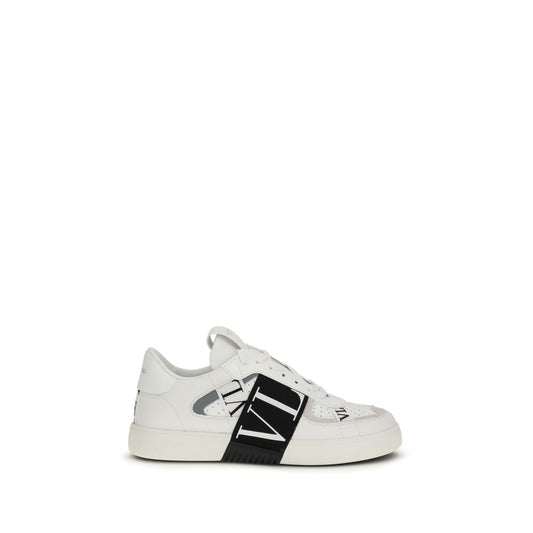Valentino Garavani White Calf Leather Bos Taurus Low Top Sneakers Curated Luxury Accessories by Orvyn