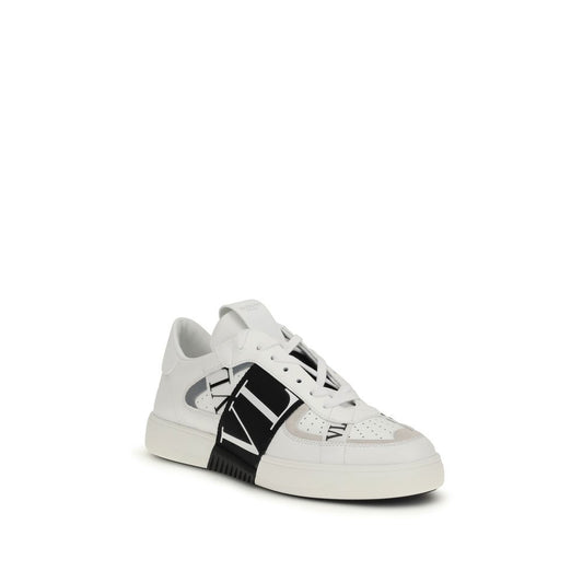 Valentino Garavani White Calf Leather Bos Taurus Low Top Sneakers Curated Luxury Accessories by Orvyn