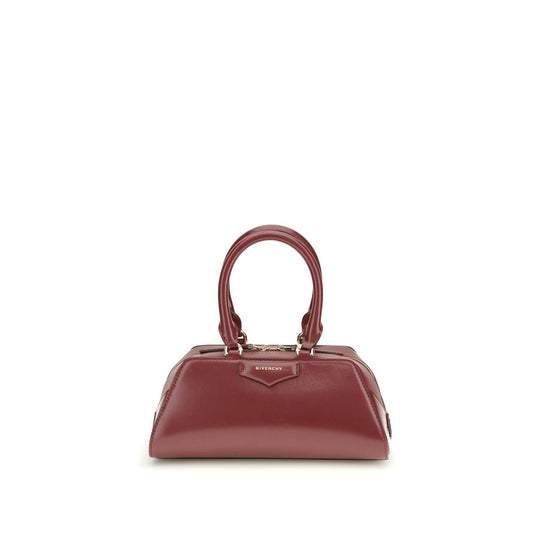Givenchy Bordeaux Calf Leather Bos Taurus Handbag Curated Luxury Accessories by Orvyn