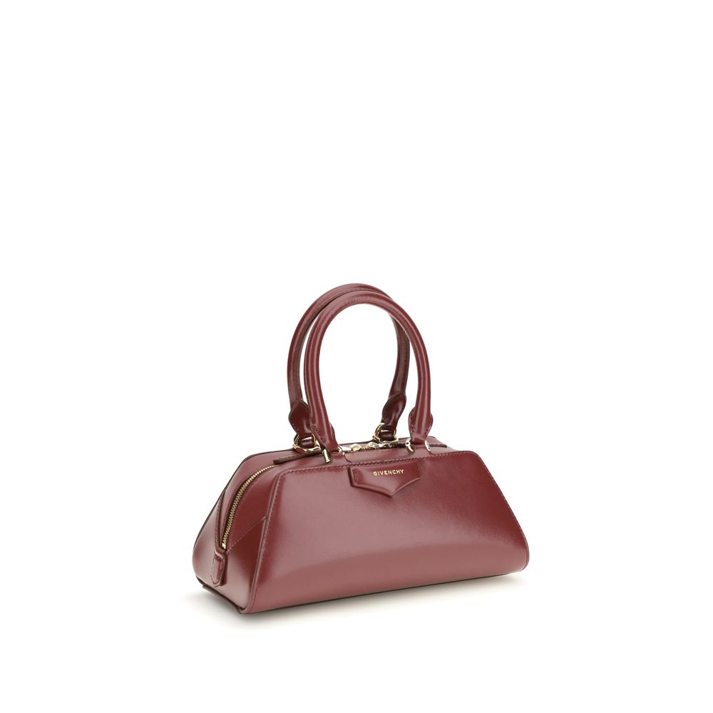 Givenchy Bordeaux Calf Leather Bos Taurus Handbag Curated Luxury Accessories by Orvyn