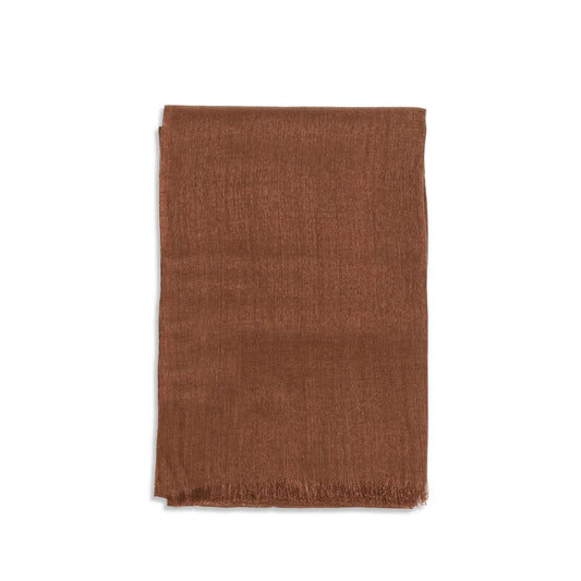 Brunello Cucinelli Brown Cashmere Scarf Curated Luxury Accessories by Orvyn