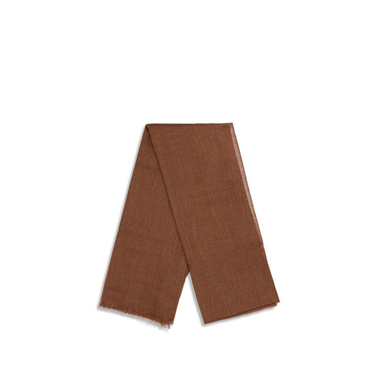 Brunello Cucinelli Brown Cashmere Scarf Curated Luxury Accessories by Orvyn