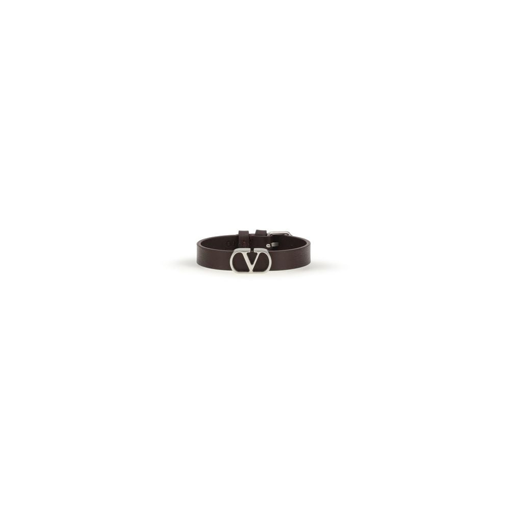 Valentino Garavani Purple Calf Leather Bos Taurus Bracelet Curated Luxury Accessories by Orvyn
