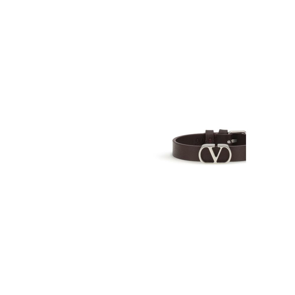 Valentino Garavani Purple Calf Leather Bos Taurus Bracelet Curated Luxury Accessories by Orvyn