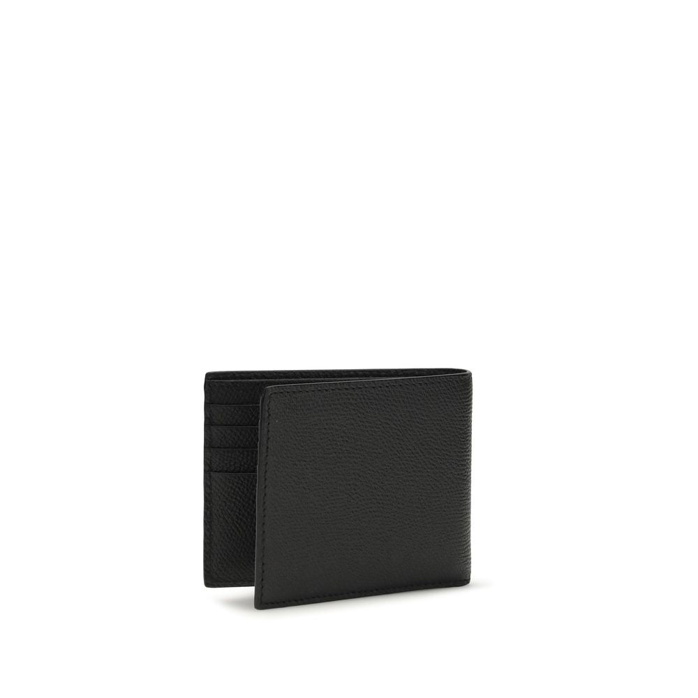 Valentino Garavani Black Calf Leather Bos Taurus Wallet Curated Luxury Accessories by Orvyn