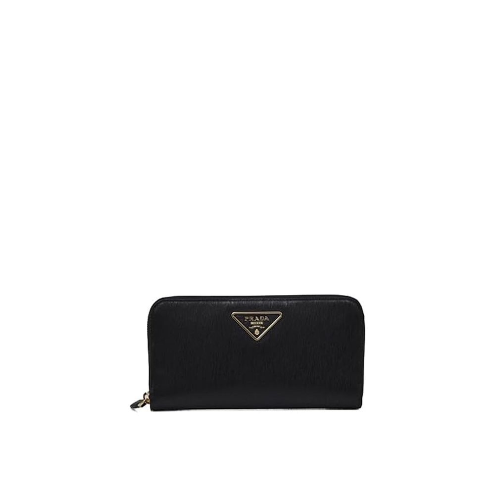 Prada Black Calfskin Wallet Curated Luxury Accessories by Orvyn