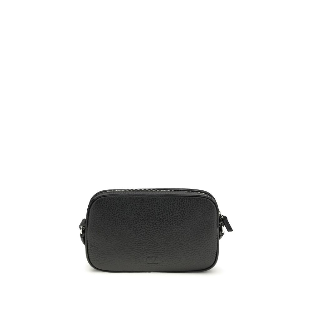Valentino Garavani Black Calf Leather Bos Taurus Accessories Curated Luxury Accessories by Orvyn