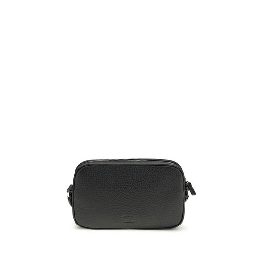 Valentino Garavani Black Calf Leather Bos Taurus Accessories Curated Luxury Accessories by Orvyn