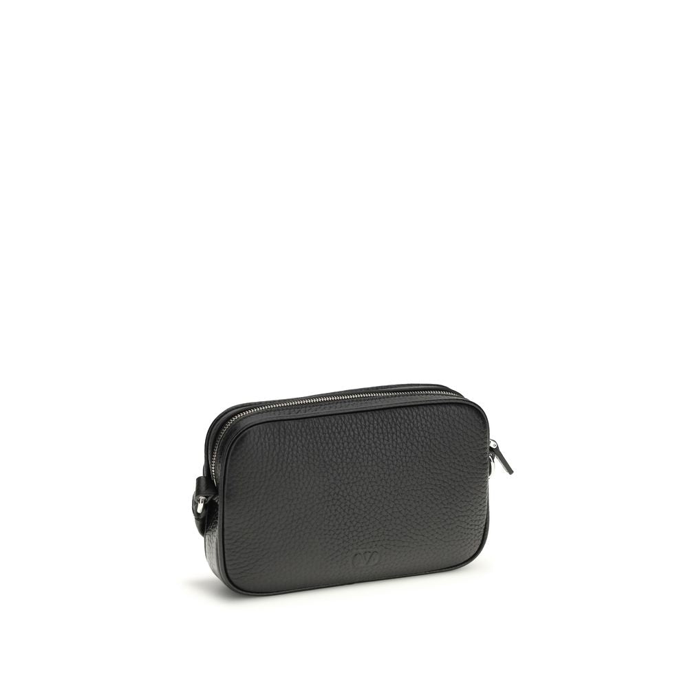 Valentino Garavani Black Calf Leather Bos Taurus Accessories Curated Luxury Accessories by Orvyn