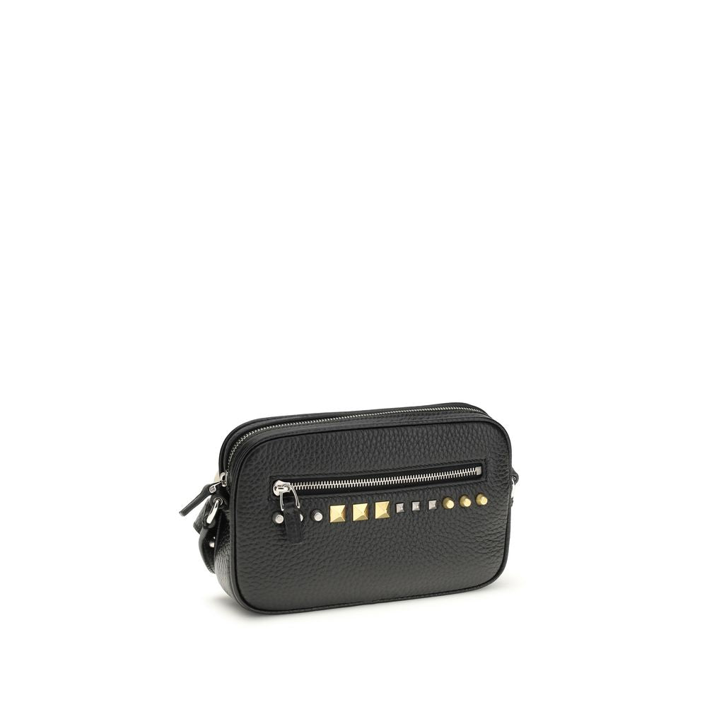 Valentino Garavani Black Calf Leather Bos Taurus Accessories Curated Luxury Accessories by Orvyn