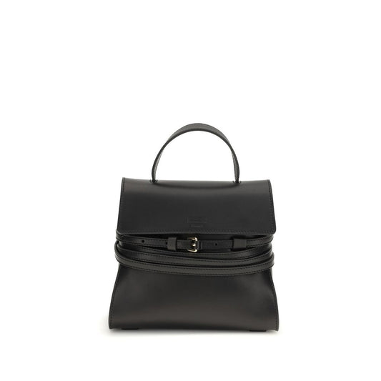 Moschino Black Calf Leather Bos Taurus Handbag Curated Luxury Accessories by Orvyn