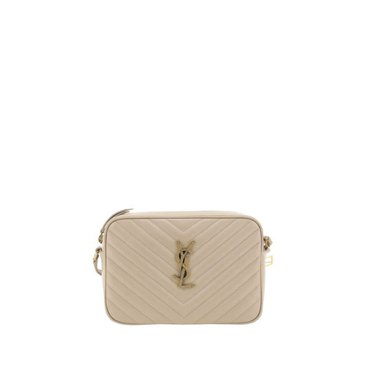 Saint Laurent Beige Loulou Shoulder Bag In Leather Curated Luxury Accessories by Orvyn