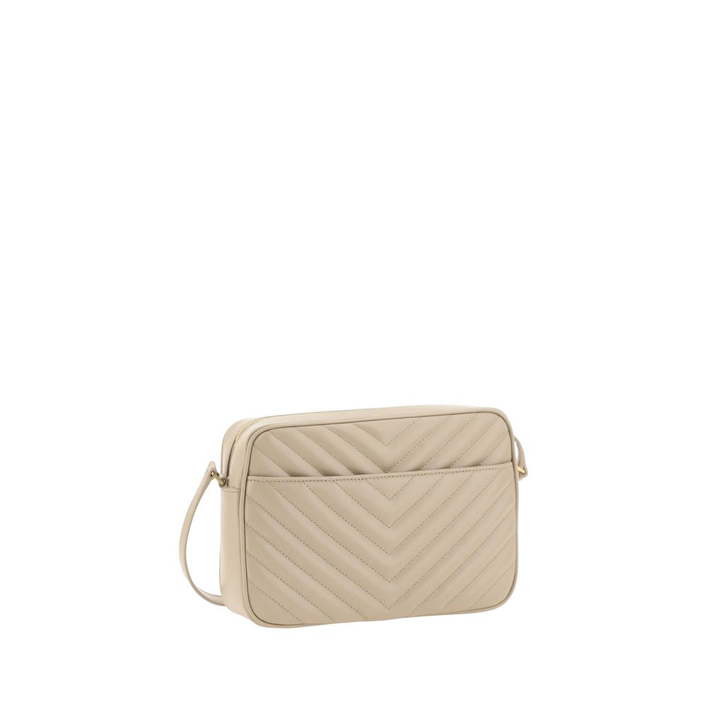 Saint Laurent Beige Loulou Shoulder Bag In Leather Curated Luxury Accessories by Orvyn