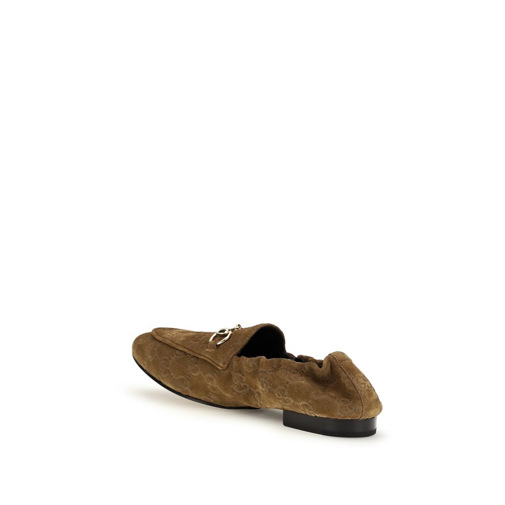 Gucci Brown 'Slip-On' Loafers braun