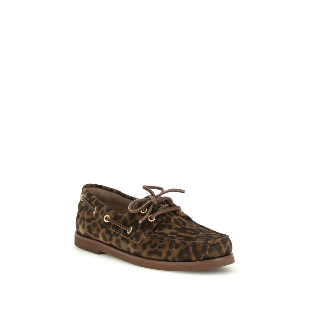 Gianvito Rossi Multicolor Calf Leather Bos Taurus Slip-On Loafers Curated Luxury Accessories by Orvyn