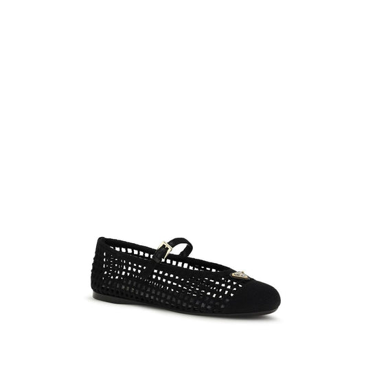Prada Black Cotton Ballet Flats Curated Luxury Accessories by Orvyn