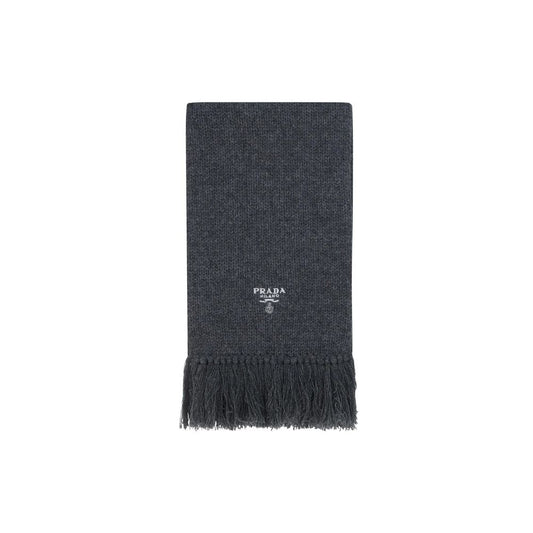 Prada Gray Cashmere Scarf Curated Luxury Accessories by Orvyn
