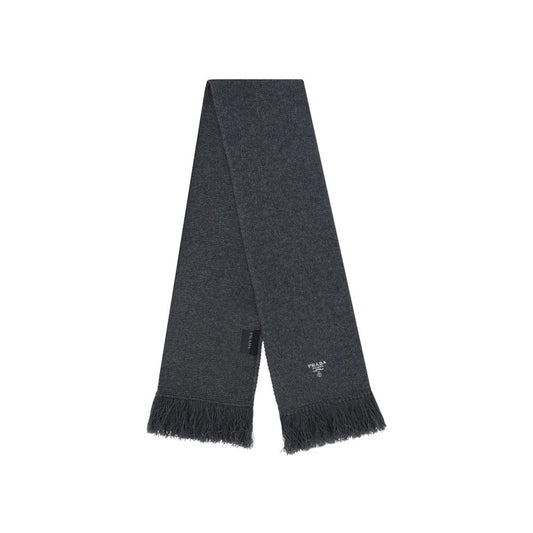 Prada Gray Cashmere Scarf Curated Luxury Accessories by Orvyn
