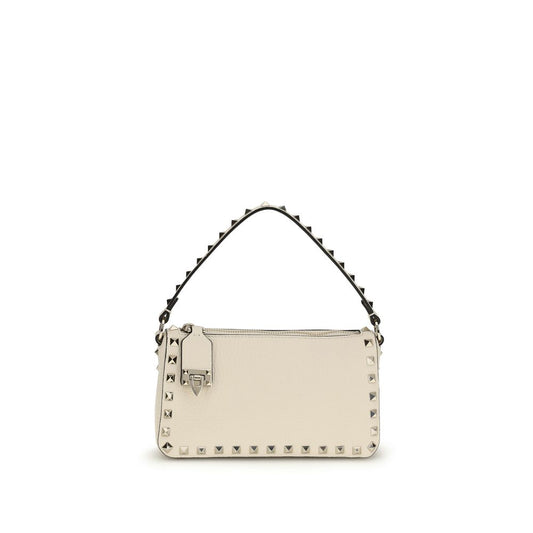 Valentino Garavani Beige Calf Leather Bos Taurus Shoulder Bag Curated Luxury Accessories by Orvyn
