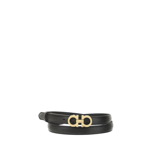Ferragamo Brown Calf Leather Bos Taurus Thin Belt Curated Luxury Accessories by Orvyn