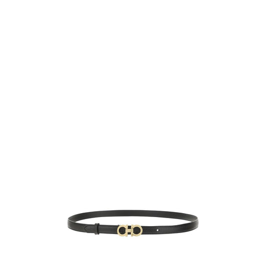 Ferragamo Brown Calf Leather Bos Taurus Thin Belt Curated Luxury Accessories by Orvyn
