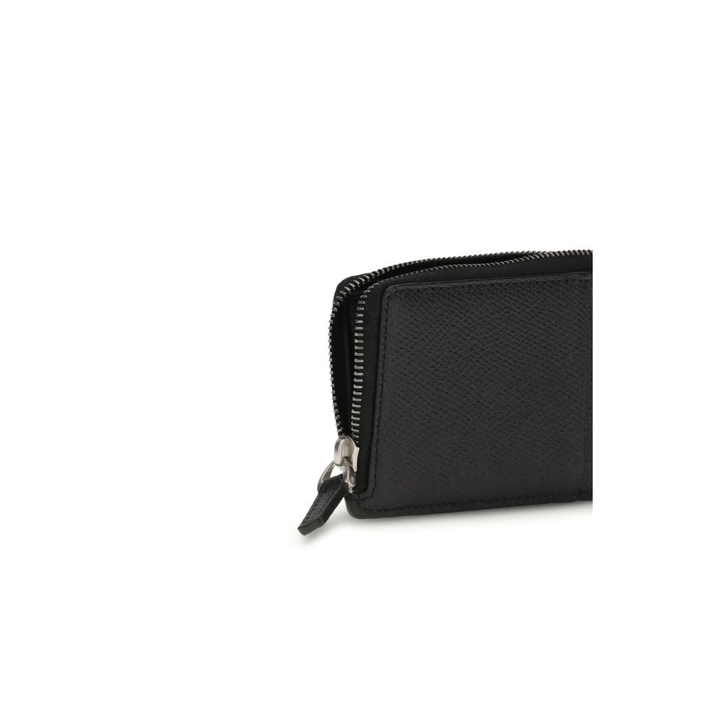 Valentino Garavani Black Calf Leather Bos Taurus Wallet Curated Luxury Accessories by Orvyn